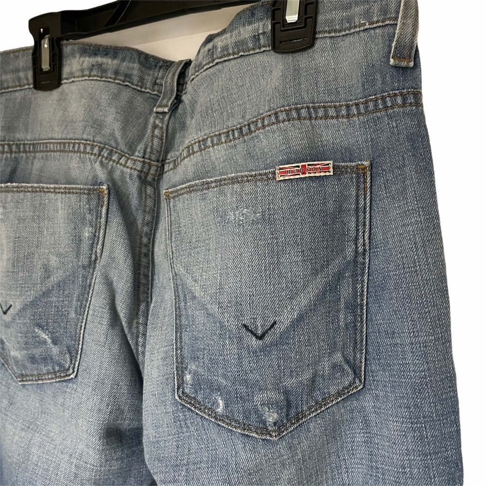 Hudson Leigh Boyfriend Distressed Jeans 25 0 - Picture 8 of 11
